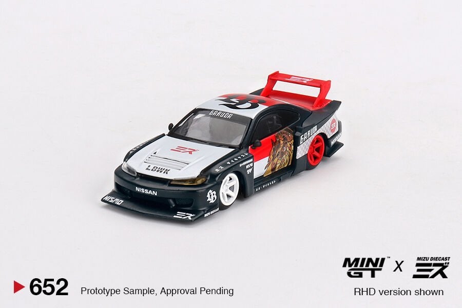 652-LB-Super Silhouette Nissan SILVIA (S15)“GARUDA” MINI GT x MIZU Diecast