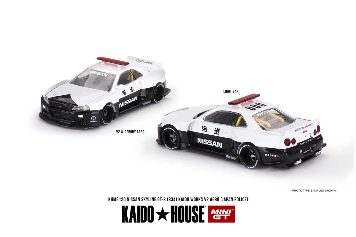 120 - Nissan Skyline GT-R R34 Kaido Works (V2 Aero) Police Kaido