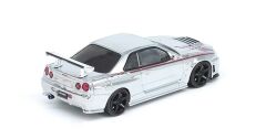 inno64 Nissan Skyline GT-R R34 Nismo R-Tune Chrome Silver