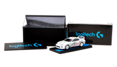 Tarmac Works 164 Toyota Supra RZ Logitech G AURORA with Container - Logitech Special Edition - HOBBY64