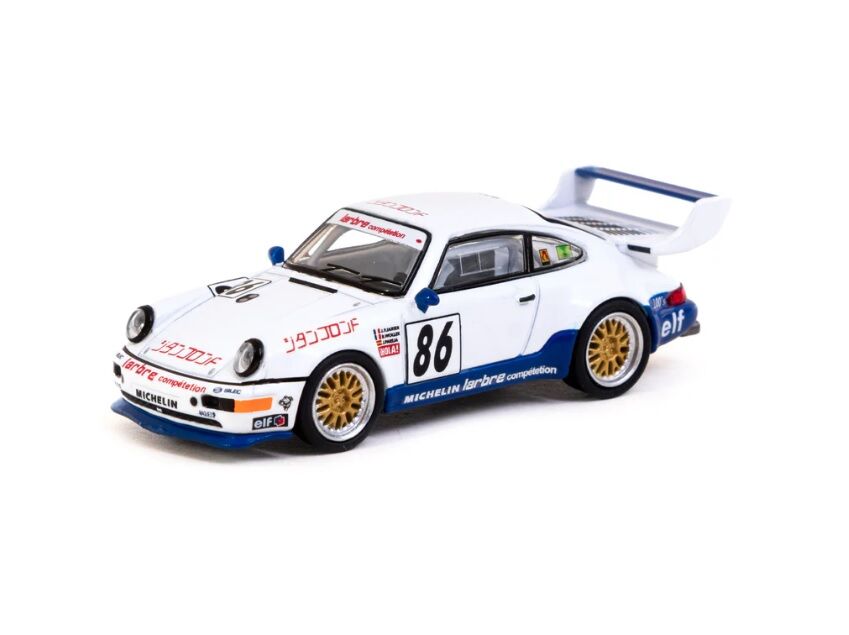 Schuco X Tarmac Works 164 Porsche 911 Turbo S LM GT Suzuka 1000km 1994 #86 - COLLAB64