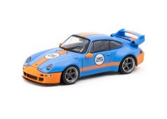 Tarmac Works 993 Remastered By Gunther Werks Blue  Orange - HOBBY64