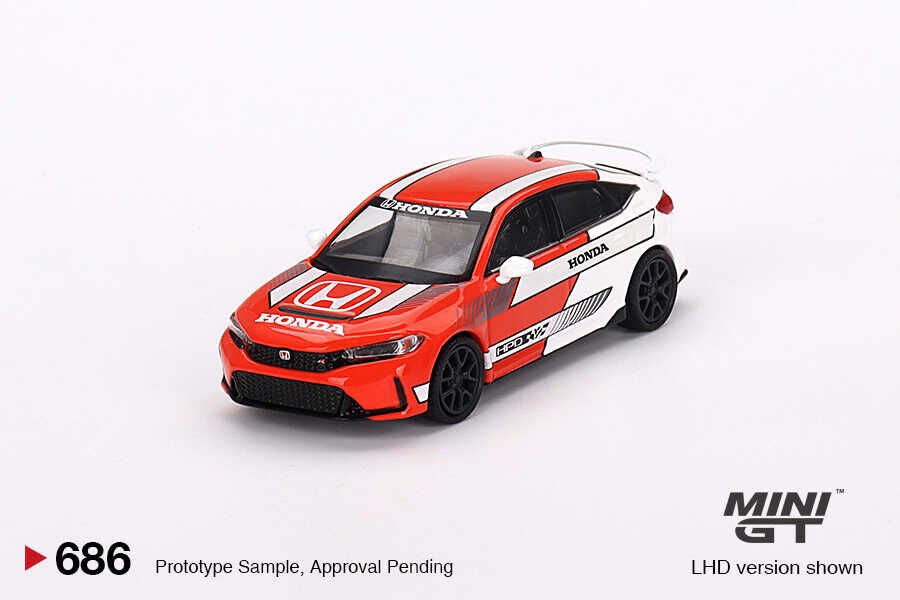 686 -  Honda Civic TYPE R 2023 Pace Car Red