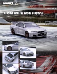 inno64 NISSAN SKYLINE GT-R (R34) V-Spec II Silver