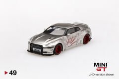 49-LB WORKS Nissan GT-R (R35) Satin Silver Libertywalk Mijo