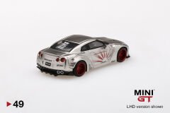 49-LB WORKS Nissan GT-R (R35) Satin Silver Libertywalk Mijo