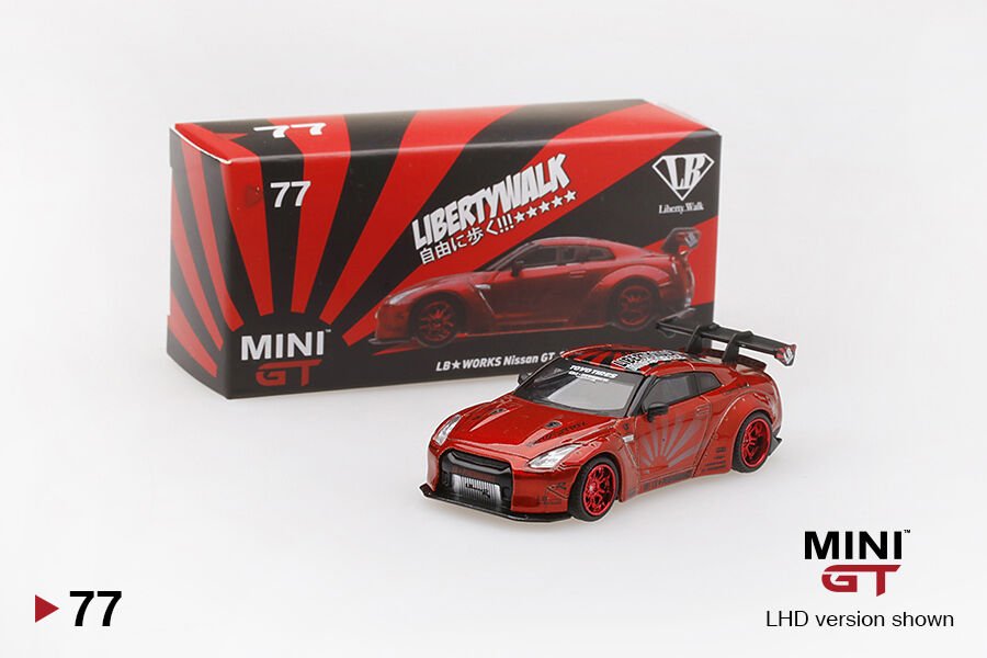 77-LB Works Nissan GT-R (R35) Candy Red Libertywalk