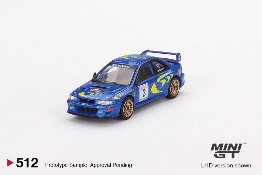 512-SUBARU Impreza WRC97 1997 Rally Sanremo Winner #3