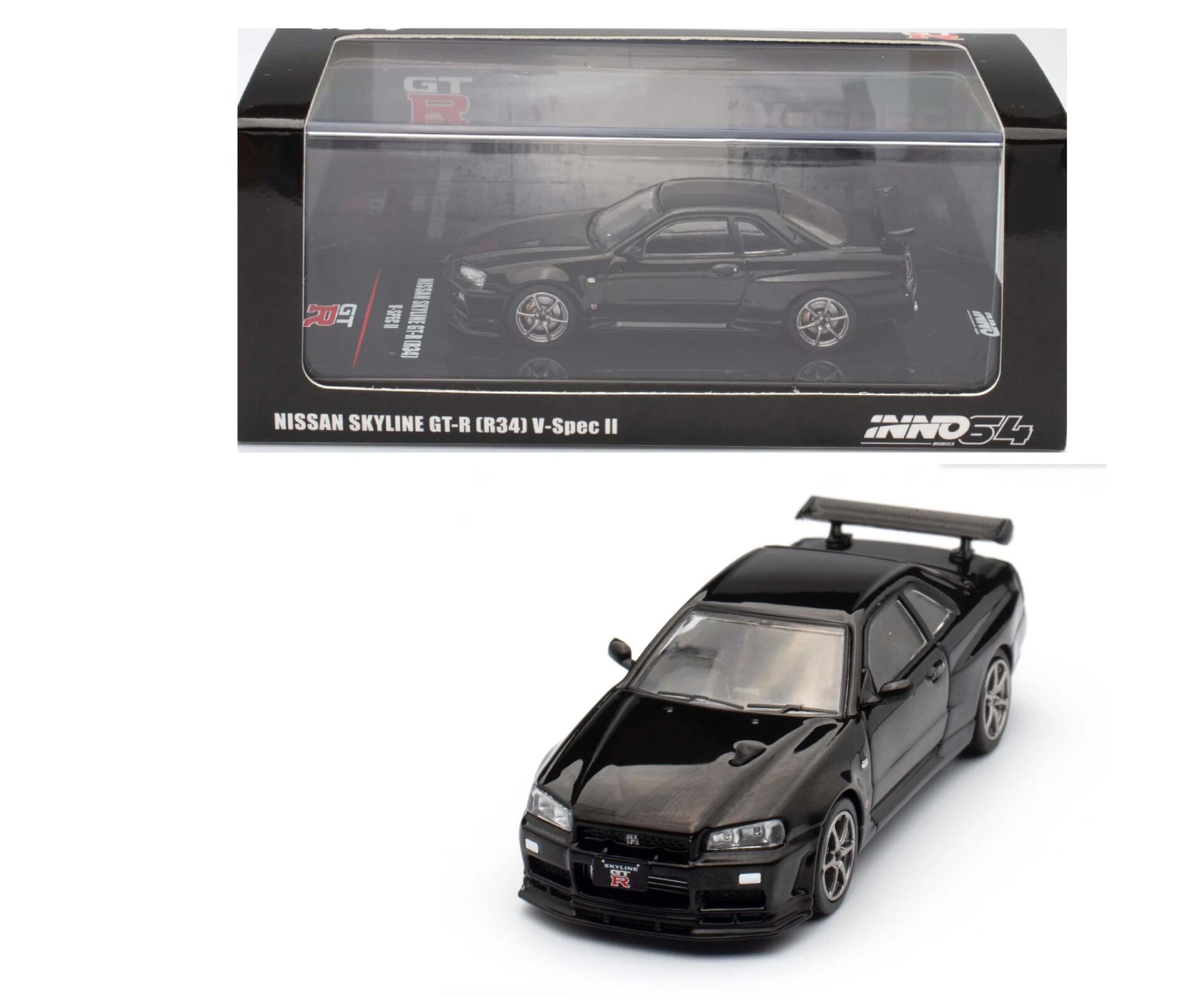 inno64 NISSAN SKYLINE GT-R (R34) V-SPEC II BLACK