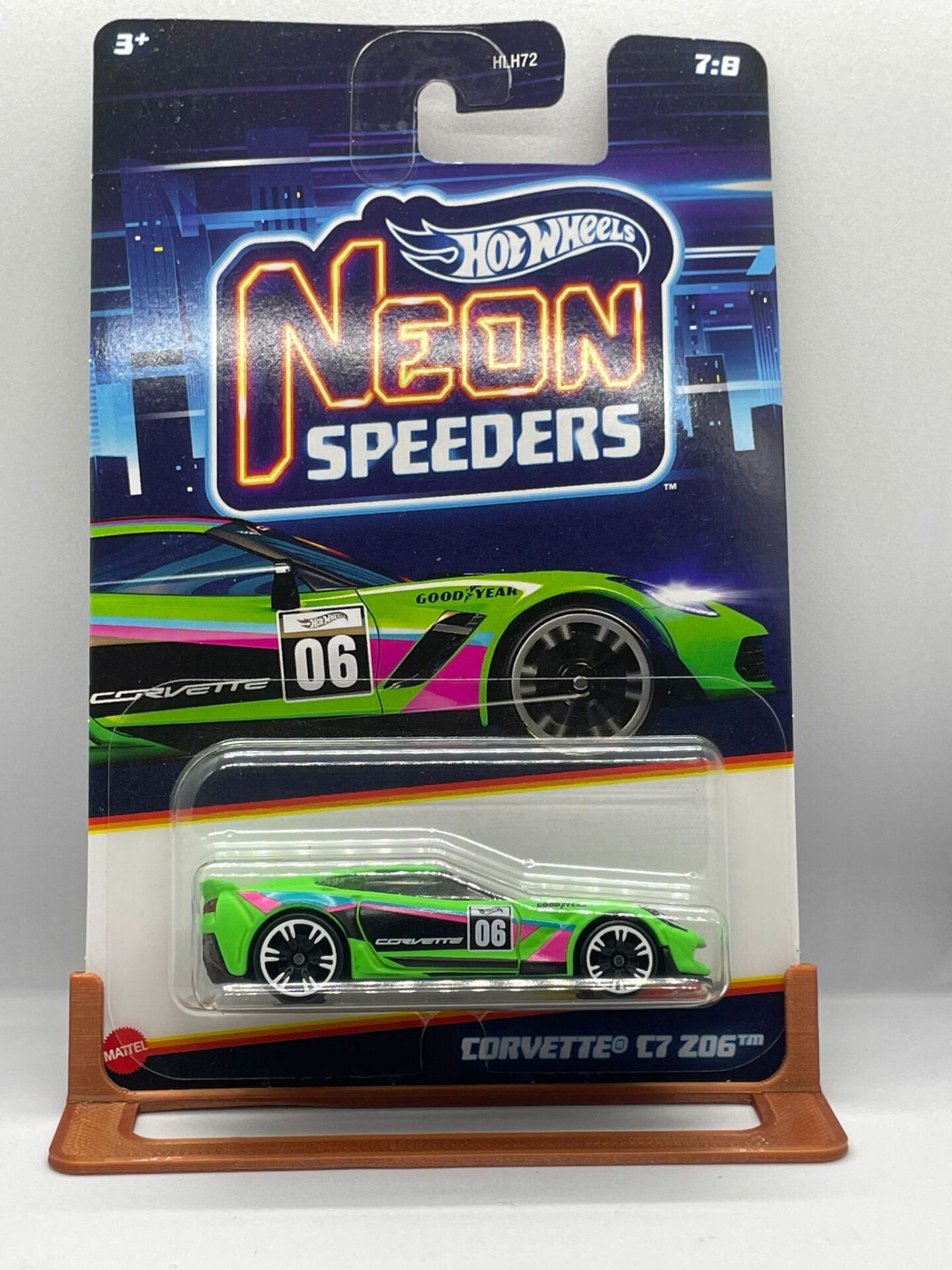 Hot Wheels Corvette C7 Z06 Neon Speeders