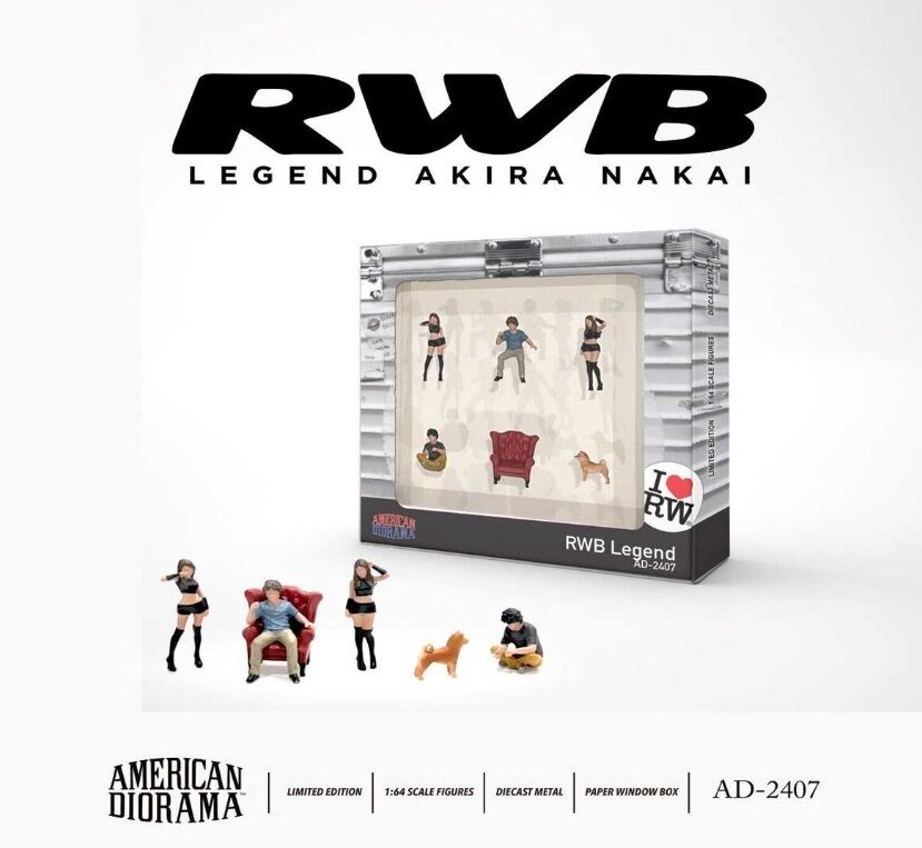 American Diorama Figure Set RWB Legend Akira Nakai AD2407 Limited Edition