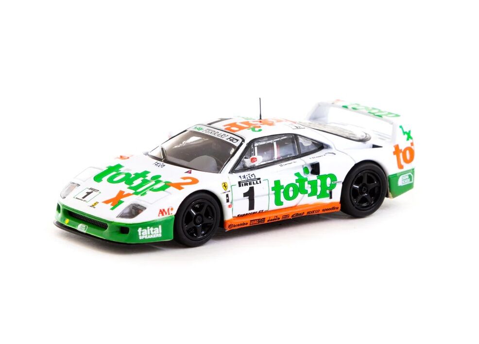 Tarmac Works X iXO Models 164 Ferrari F40 GT Italian GT Championship 1994 #1 - HK Toy Car Salon Special Edition - HOBBY64