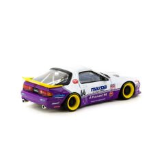 Tarmac Works 164 Pandem Mazda RX-7 FC3S White  purple - HOBBY64