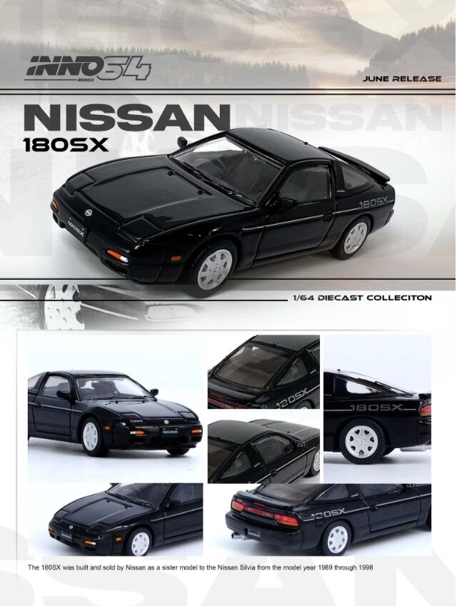 inno64 NISSAN 180SX Black IN64-180SX