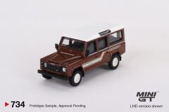 734 - Land Rover Defender 110 1985 County Station Wagon Russet Brown