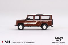 734 - Land Rover Defender 110 1985 County Station Wagon Russet Brown