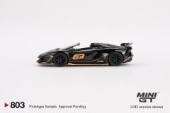 803 MİJO - Lamborghini Aventador SVJ 63 Roadster Nero Aldebaran Blister Paket