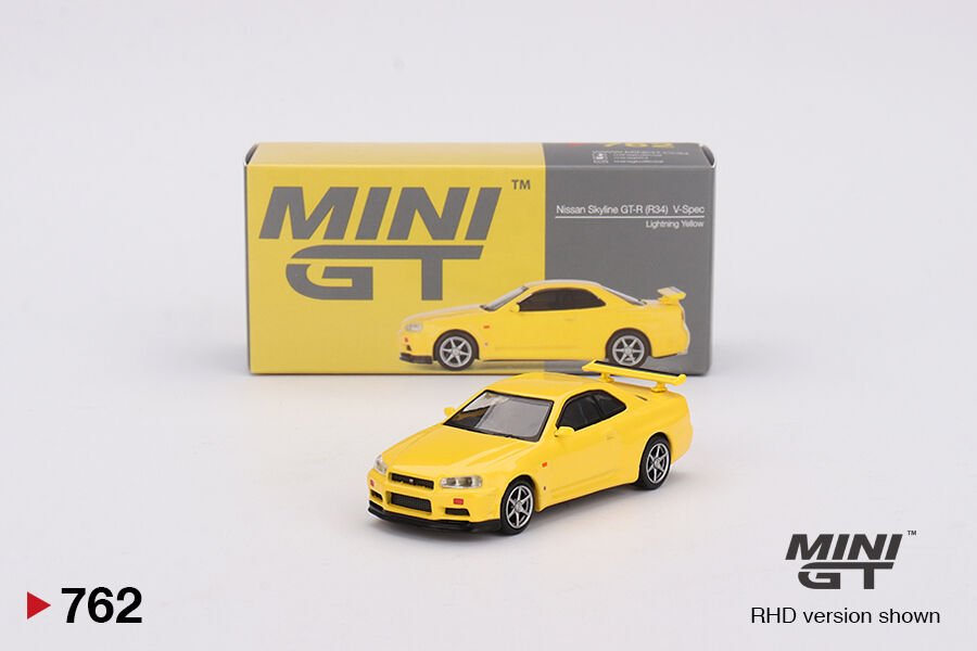 762-Nissan Skyline GT-R (R34) V-Spec Lightning Yellow