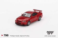 796- (ÖN SATIŞ) Mini GT  Nissan Skyline GT-R (R34) V-Spec Active Red