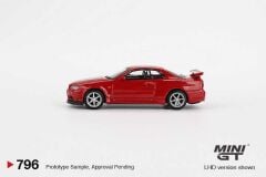 796- (ÖN SATIŞ) Mini GT  Nissan Skyline GT-R (R34) V-Spec Active Red Blister PAKET